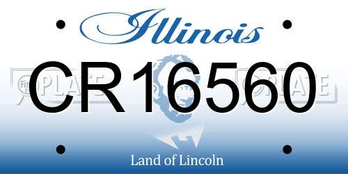 CR16560 Illinois License Plate