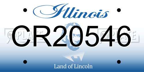 CR20546 Illinois License Plate