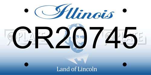CR20745 Illinois License Plate