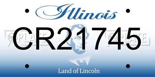 CR21745 Illinois License Plate