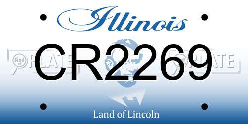 CR2269 Illinois License Plate