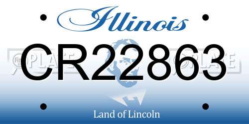 CR22863 Illinois License Plate