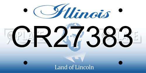 CR27383 Illinois License Plate