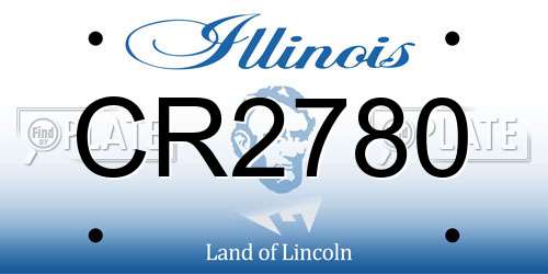 CR2780 Illinois License Plate