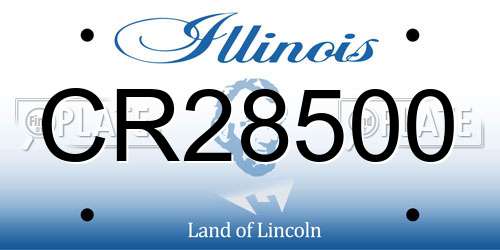 CR28500 Illinois License Plate
