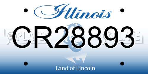CR28893 Illinois License Plate