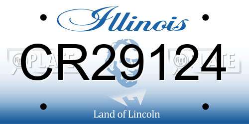 CR29124 Illinois License Plate