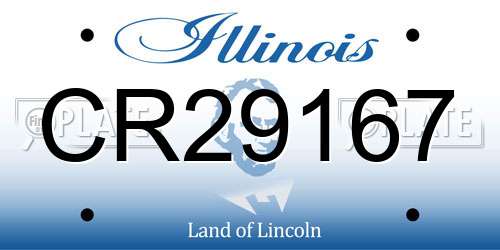 CR29167 Illinois License Plate