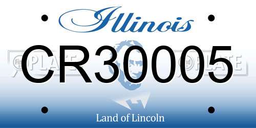 CR30005 Illinois License Plate