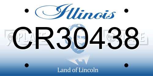 CR30438 Illinois License Plate
