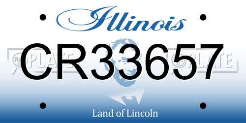 CR33657 Illinois License Plate