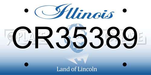 CR35389 Illinois License Plate