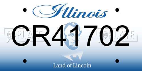 CR41702 Illinois License Plate