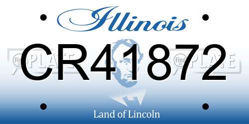 CR41872 Illinois License Plate
