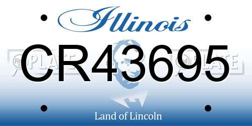 CR43695 Illinois License Plate