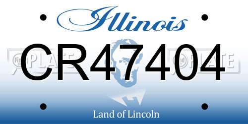 CR47404 Illinois License Plate