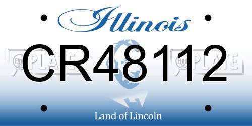 CR48112 Illinois License Plate