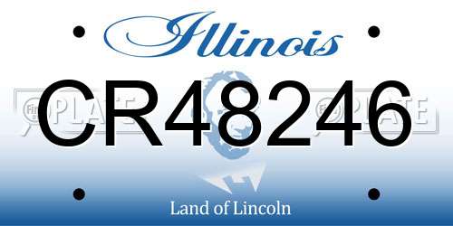 CR48246 Illinois License Plate