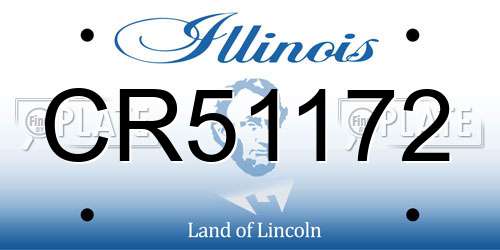 CR51172 Illinois License Plate