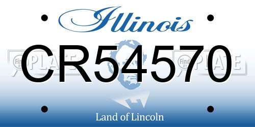 CR54570 Illinois License Plate
