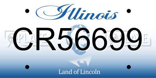 CR56699 Illinois License Plate