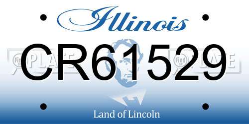 CR61529 Illinois License Plate