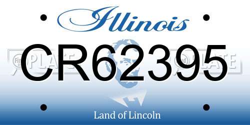 CR62395 Illinois License Plate