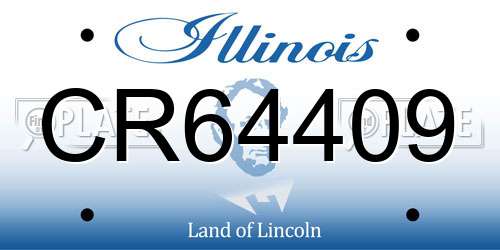 CR64409 Illinois License Plate