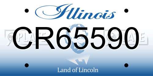 CR65590 Illinois License Plate