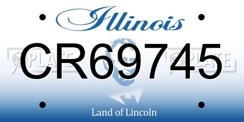 CR69745 Illinois License Plate