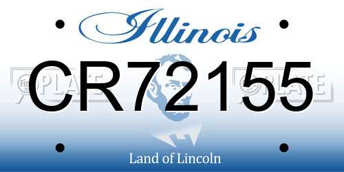 CR72155 Illinois License Plate