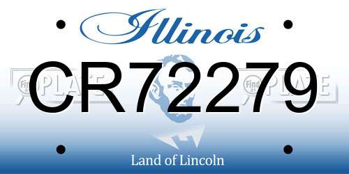 CR72279 Illinois License Plate