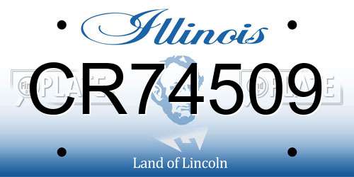 CR74509 Illinois License Plate