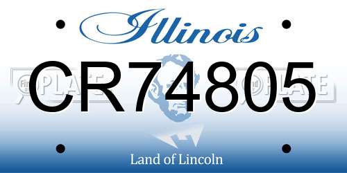 CR74805 Illinois License Plate