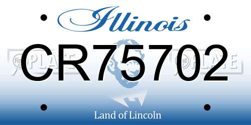 CR75702 Illinois License Plate