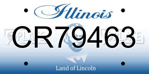 CR79463 Illinois License Plate