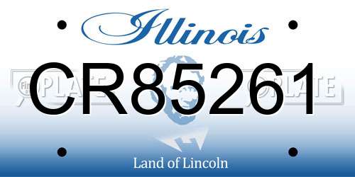 CR85261 Illinois License Plate
