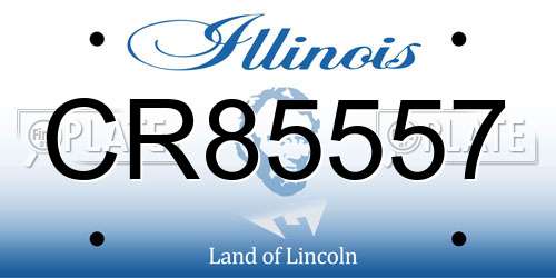 CR85557 Illinois License Plate