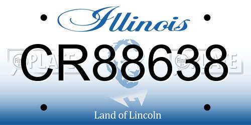 CR88638 Illinois License Plate