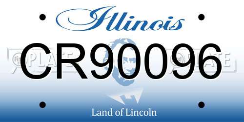 CR90096 Illinois License Plate