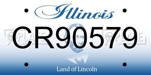 CR90579 Illinois License Plate