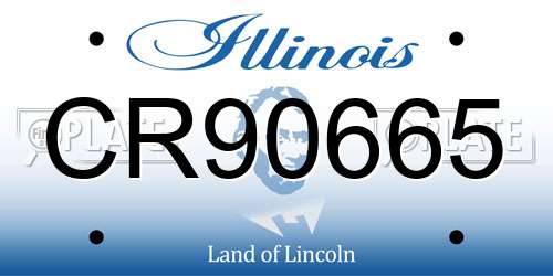 CR90665 Illinois License Plate