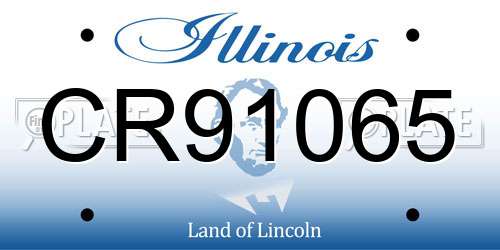 CR91065 Illinois License Plate