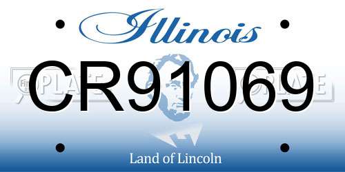CR91069 Illinois License Plate