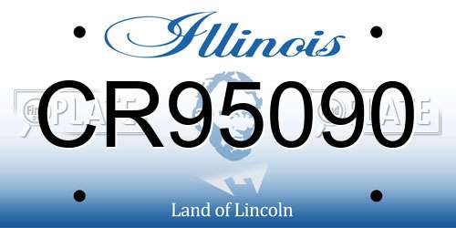 CR95090 Illinois License Plate