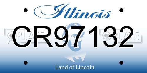 CR97132 Illinois License Plate