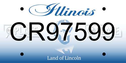 CR97599 Illinois License Plate