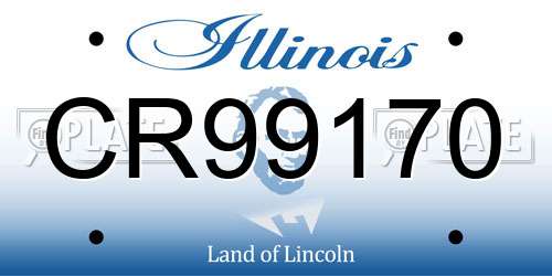 CR99170 Illinois License Plate