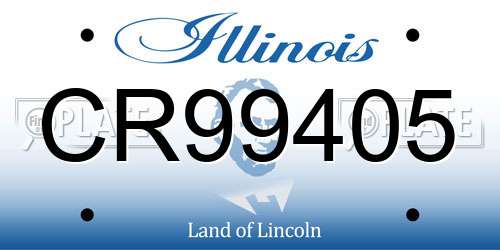 CR99405 Illinois License Plate