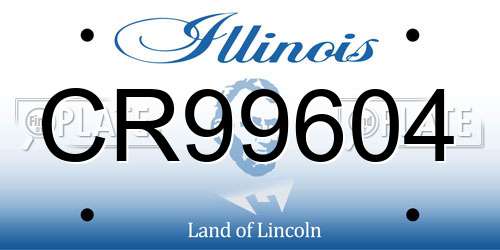CR99604 Illinois License Plate